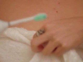 мастурбации с teethbrush
